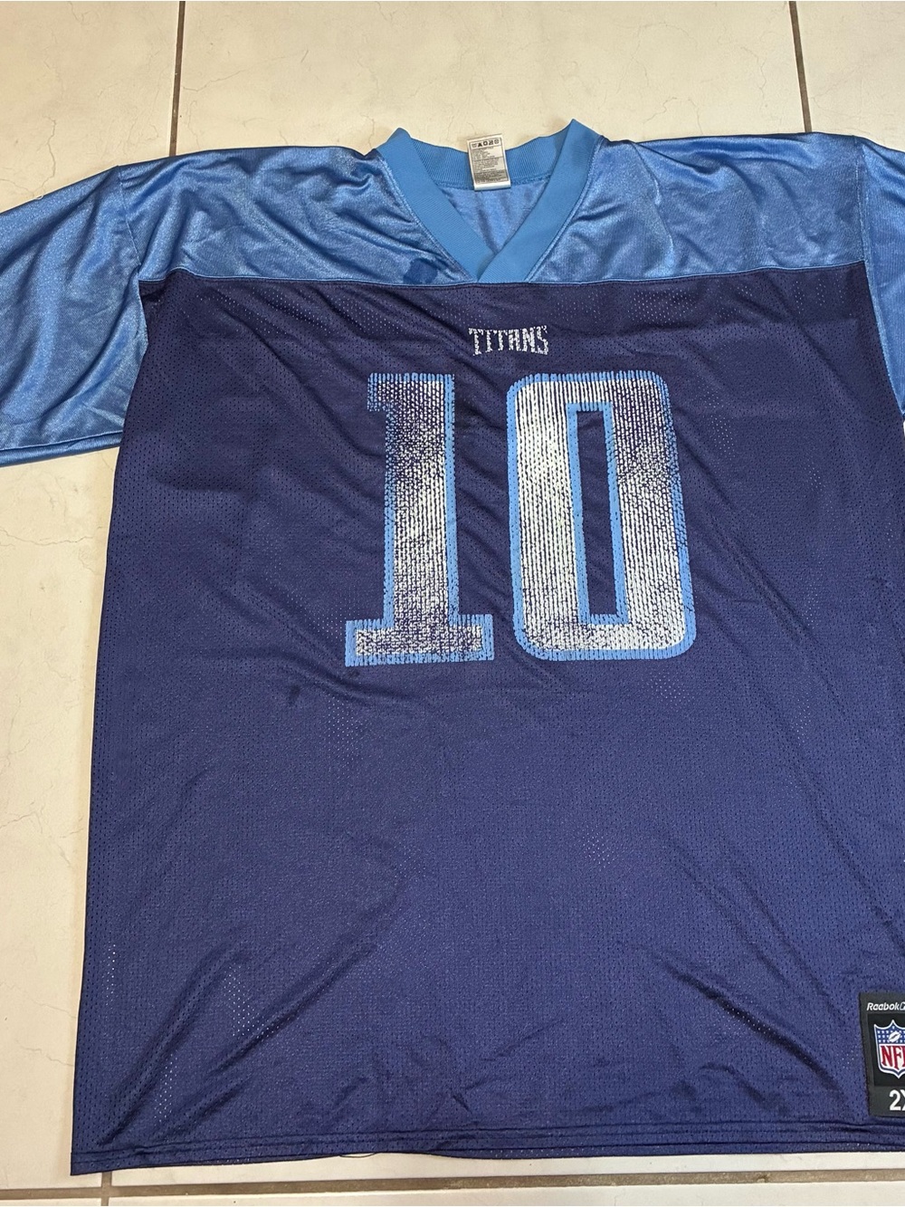 Tennessee Titans Reebok NFL Football Jersey 10 Vince Young XXL